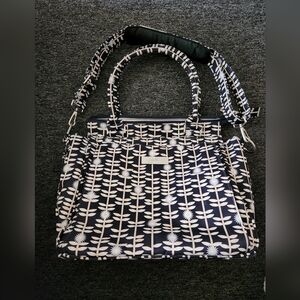 Stylish Black and White Patterned Women's Bag